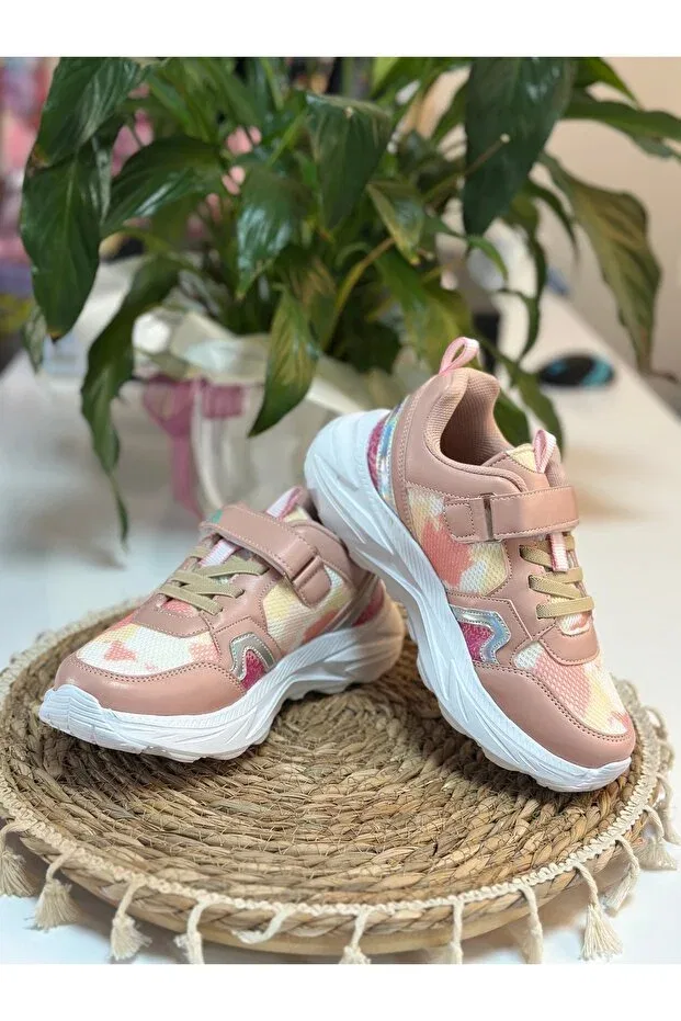 Детские кроссовки для девочек с липучкой Basics Rüya Kids, Pink — фото 3