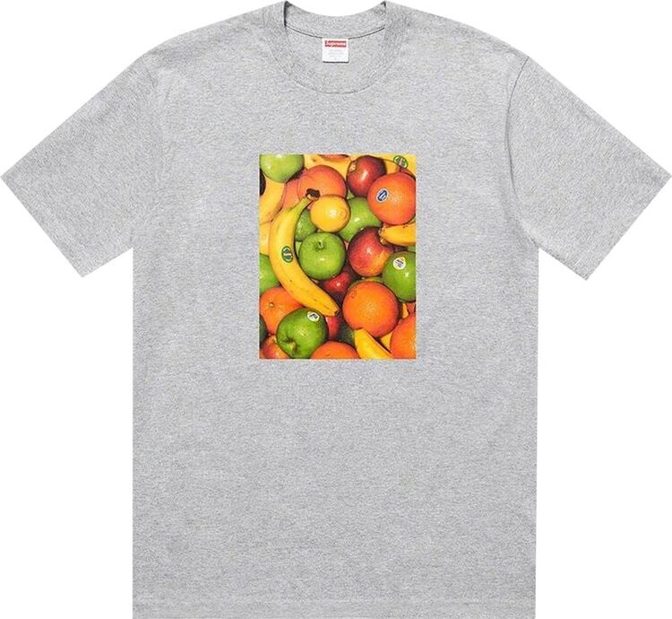 

Футболка Supreme Fruit Tee 'Heather Grey', серый