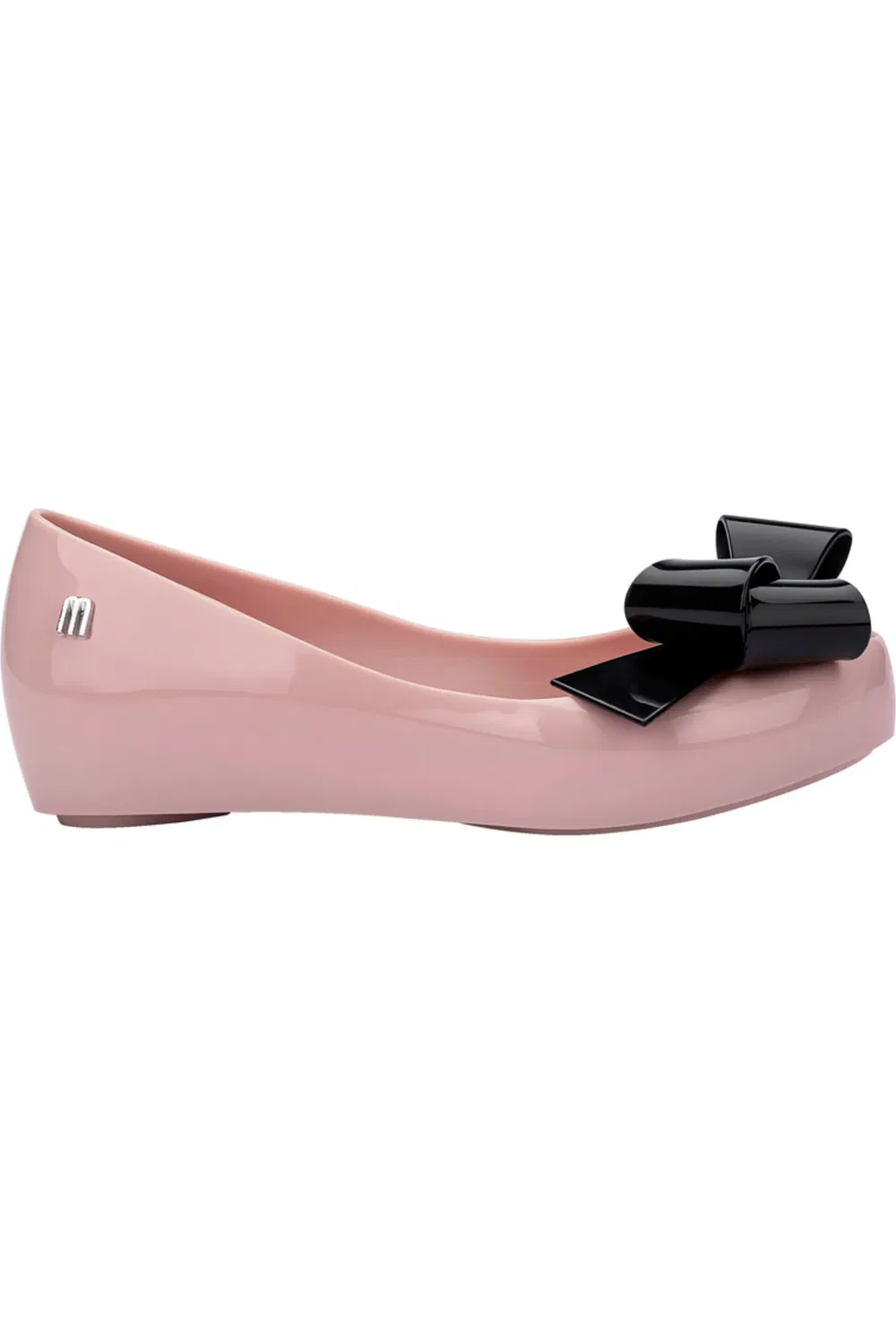 Детские туфли балетки с бантом Mini Melissa, розовый — фото 2