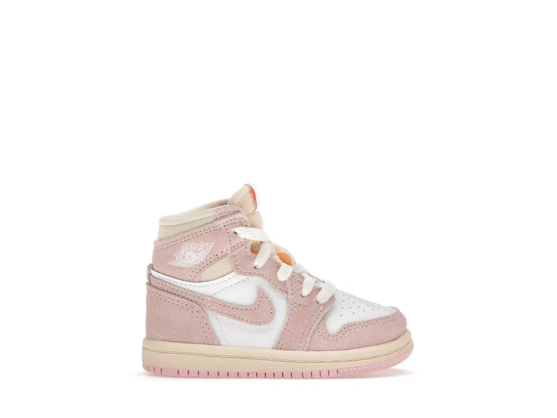 Детские кроссовки с высоким верхом Jordan 1 Retro High OG, Atmosphere/White/Muslin/Sail