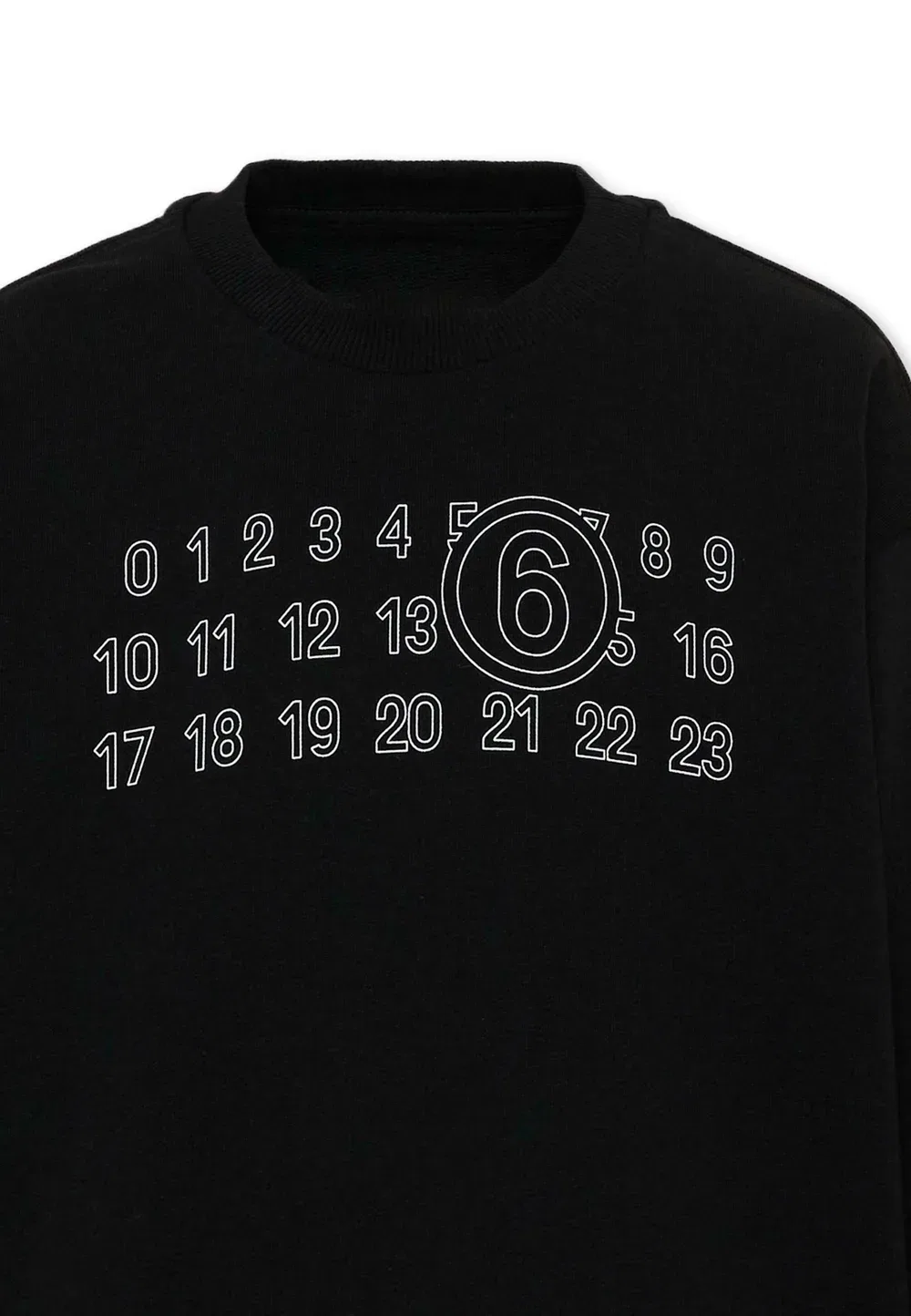 Толстовка Felpa унисекс Mm6 Maison Margiela, Black — фото 3