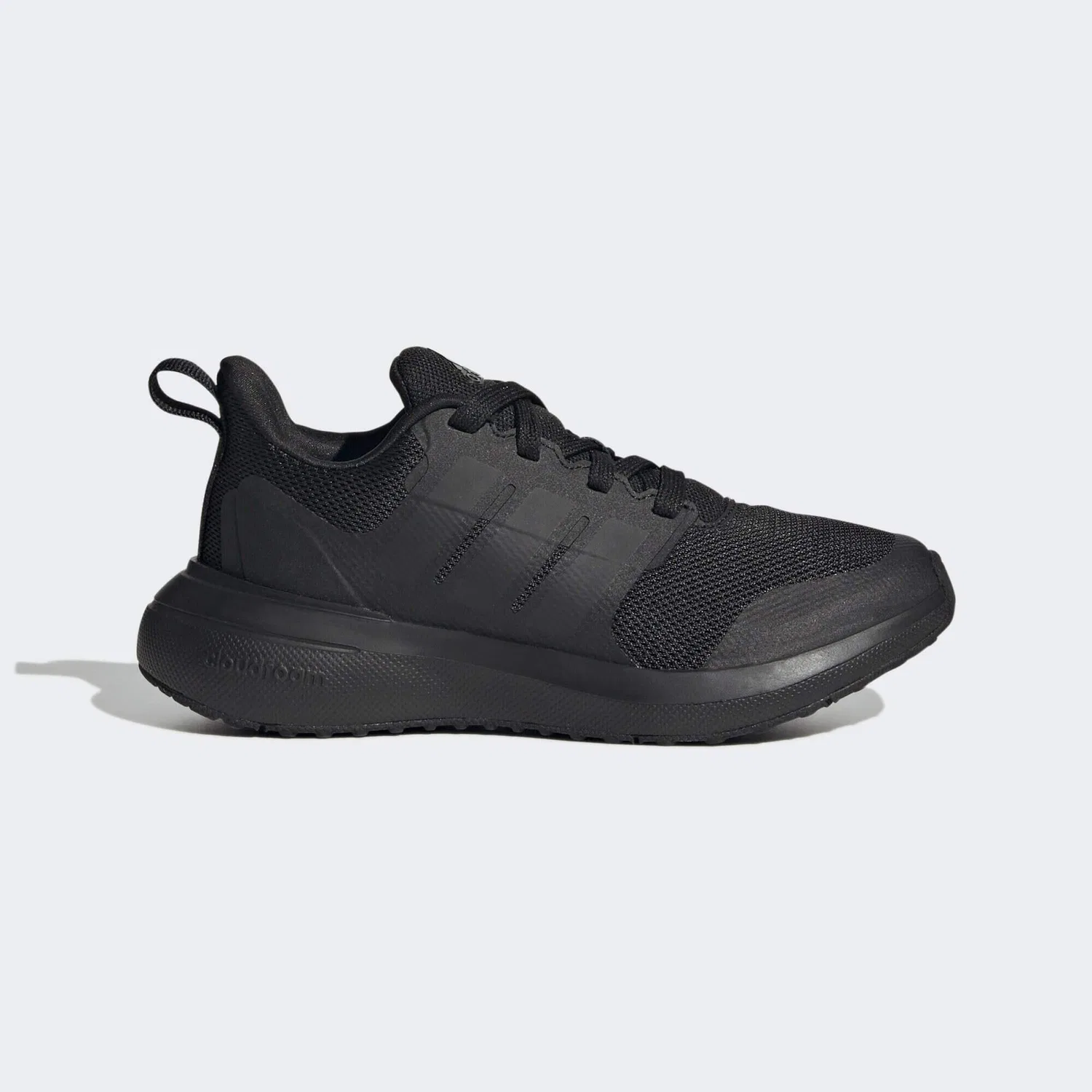 Детские кроссовки с шнуровкой FortaRun 2.0 Cloudfoam Lace Adidas, Schwarz Carbongrau — фото 2