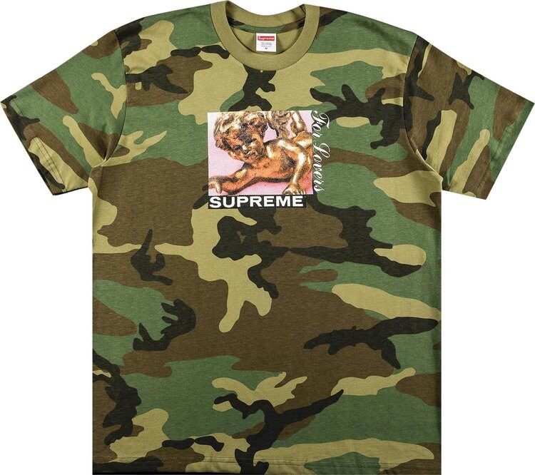 Футболка Supreme Lovers Tee 'Woodland Camo', разноцветный — фото 2
