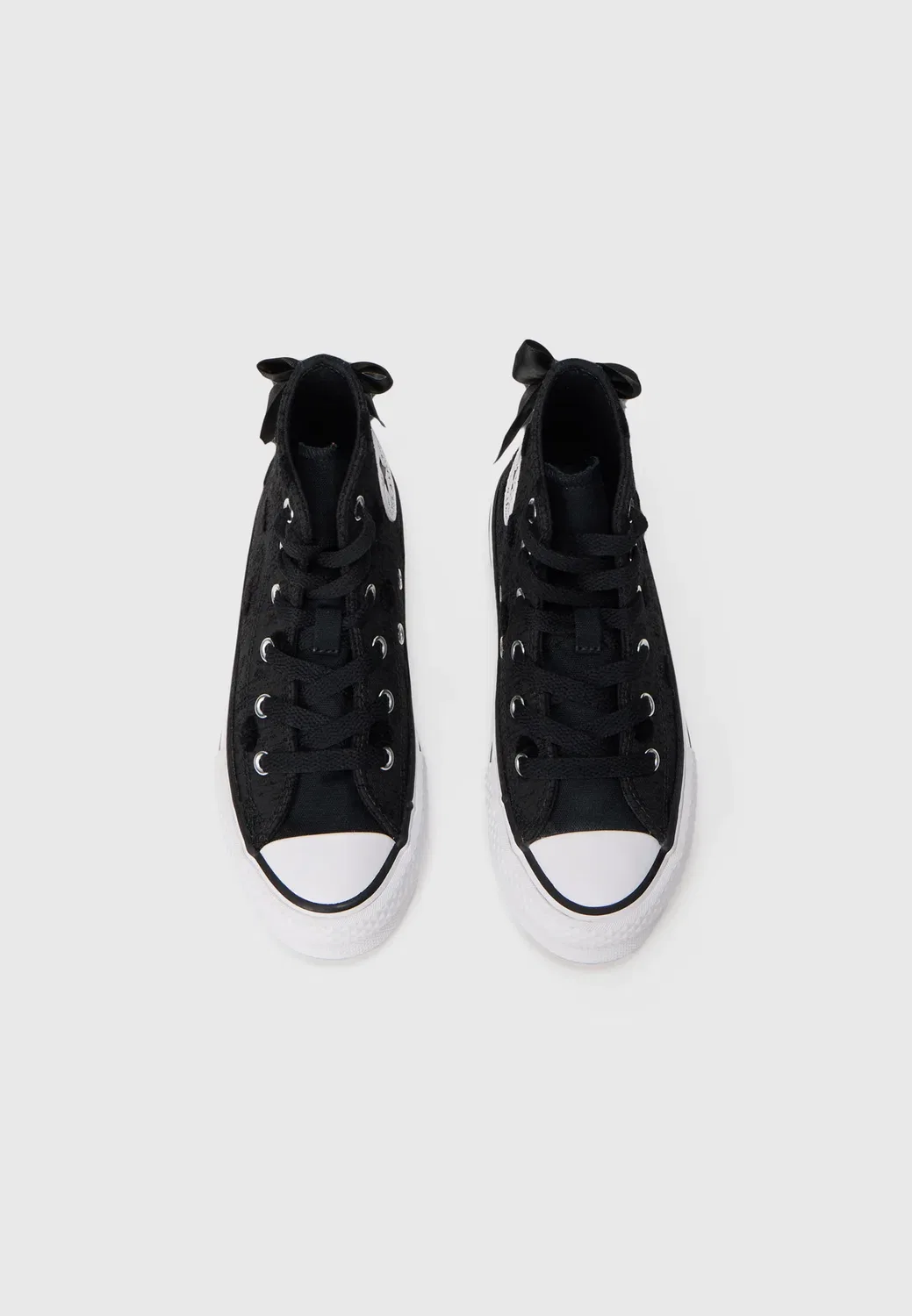 Кроссовки Chuck Taylor All Star Eva Lift унисекс - высокие кроссовки Converse, Black/White — фото 4