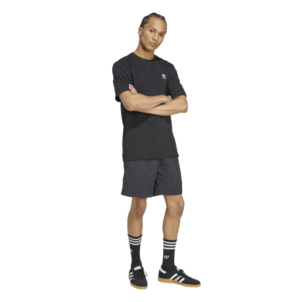 Мужские брюки Trefoil Essentials Woven Adidas, черный/белый — фото 3
