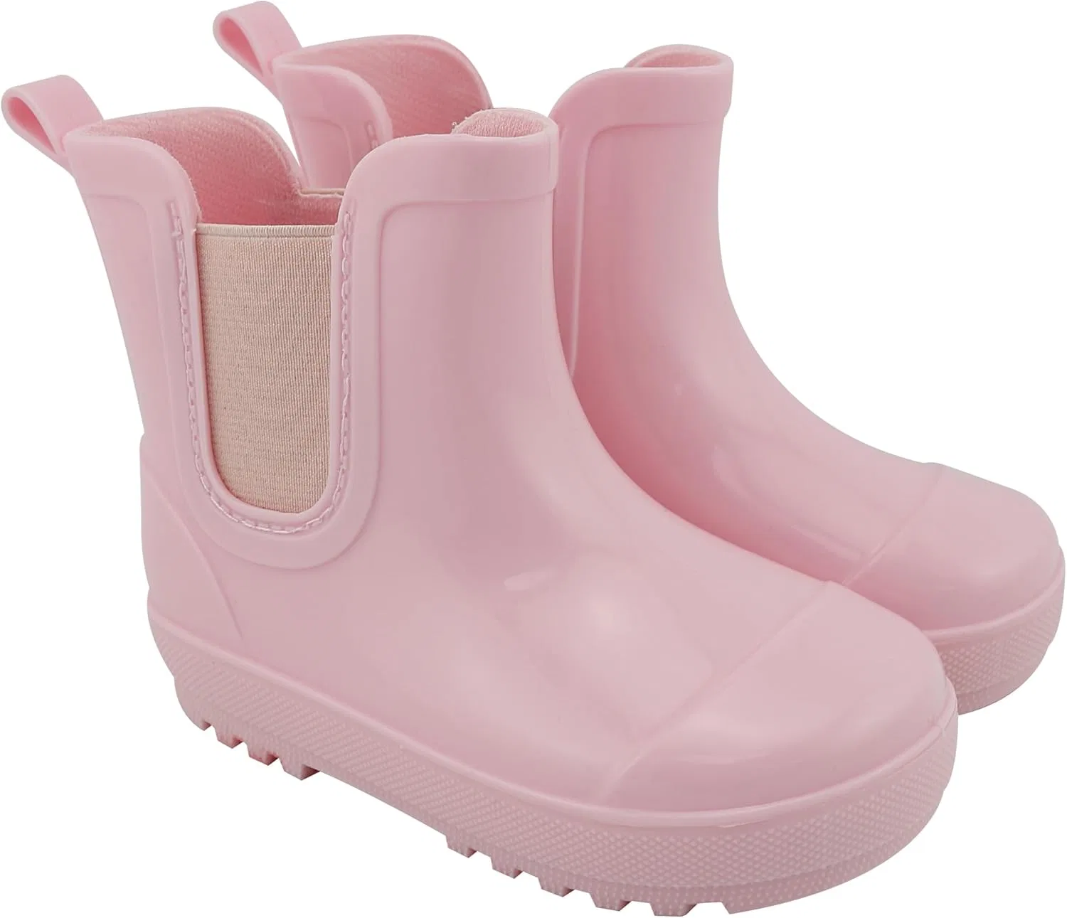 Детские резиновые сапоги Chelsea с принтом BEARPAW, Light Pink Gloss — фото 2