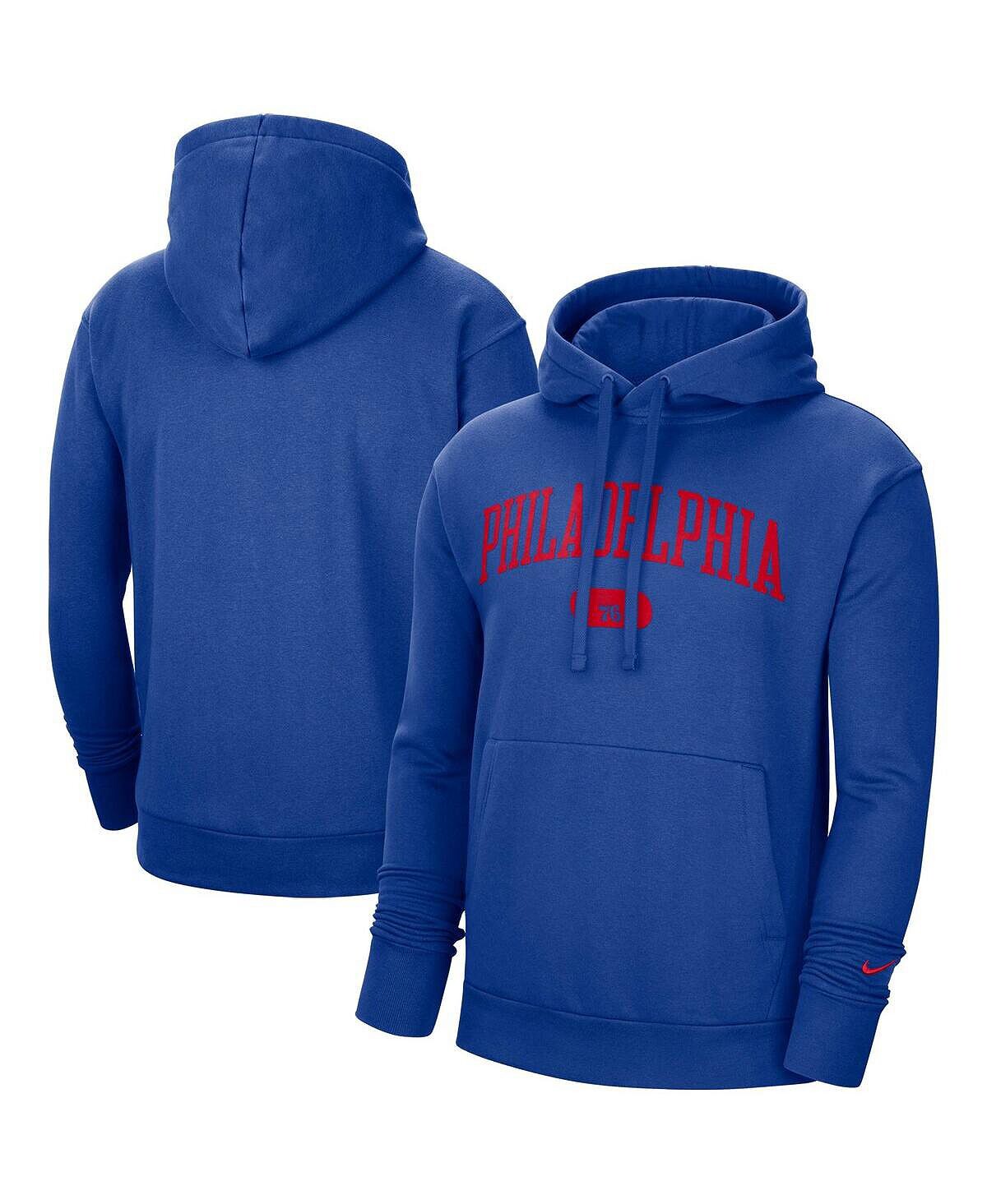 Толстовка с капюшоном Nike Royal Philadelphia 76ers Heritage Essential, синий — фото 2