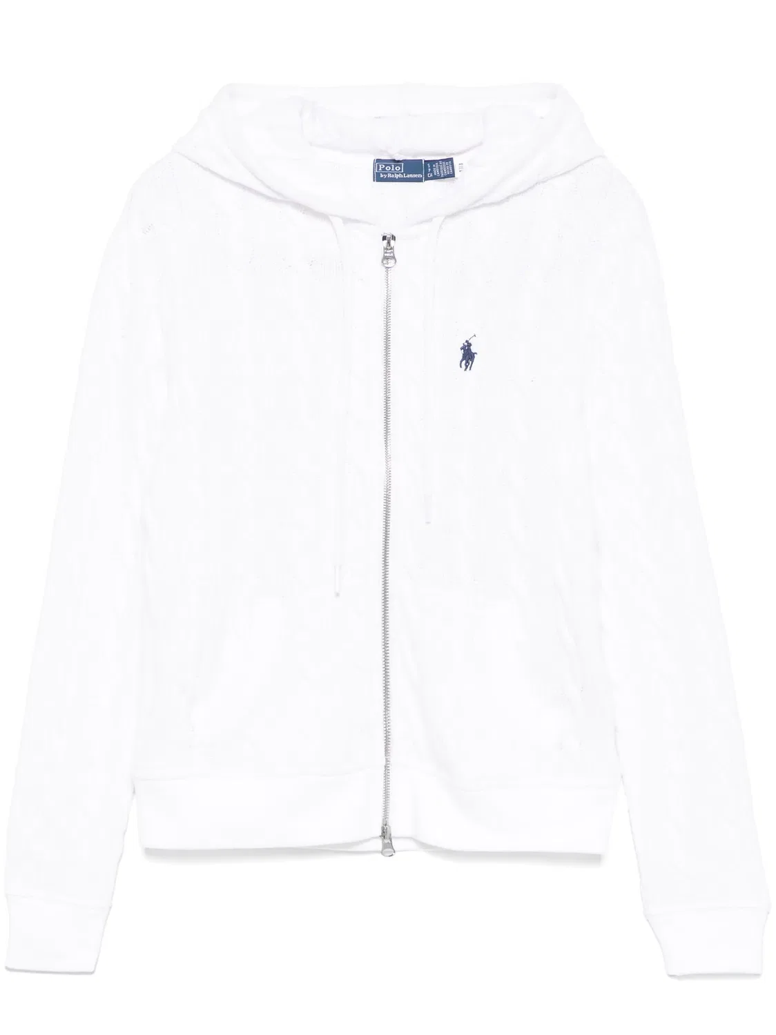 Polo Ralph Lauren Кардиган с капюшоном, хлопковый - белый