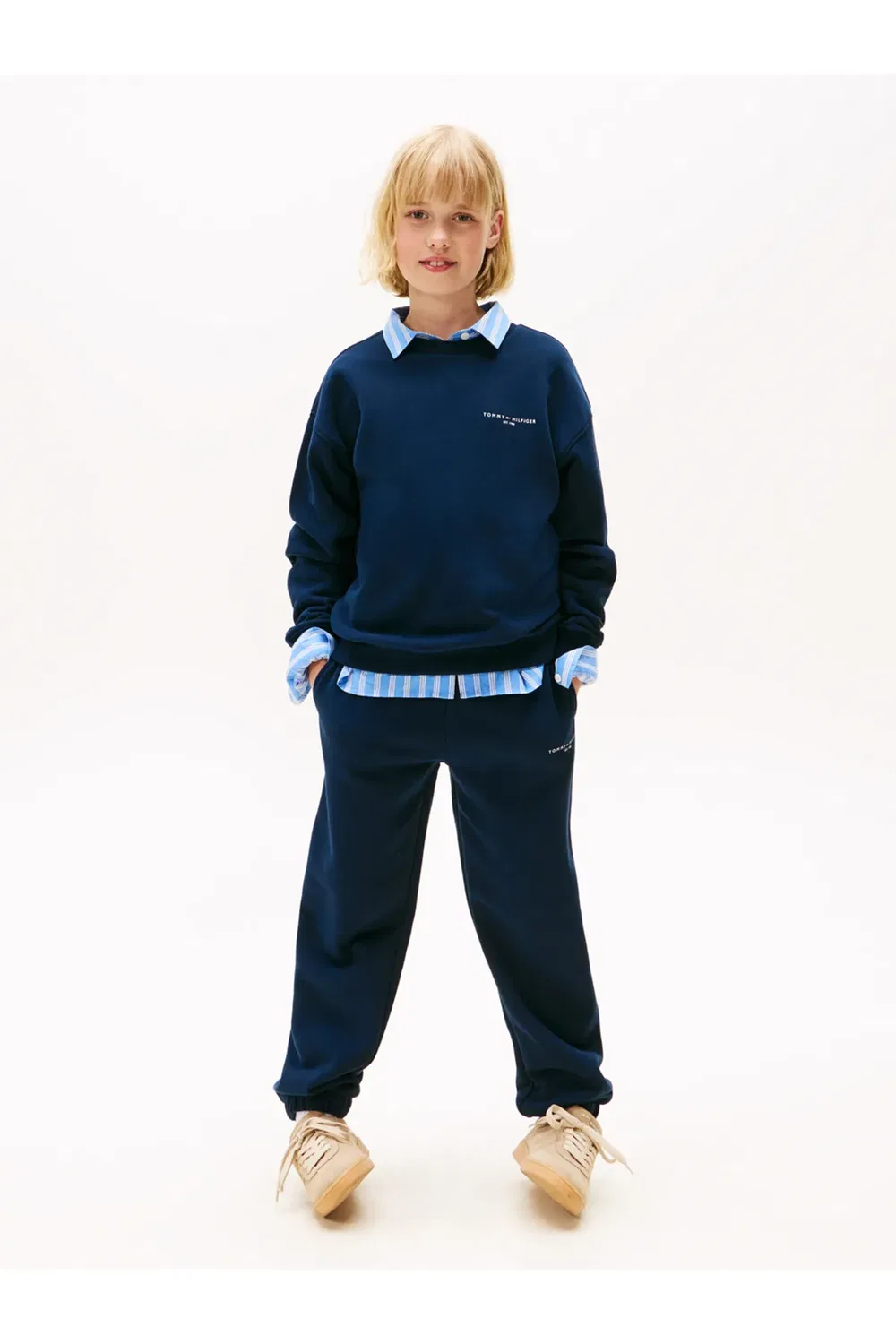Детский комплект свитшот с круглым вырезом Tommy Hilfiger, Blue — фото 2