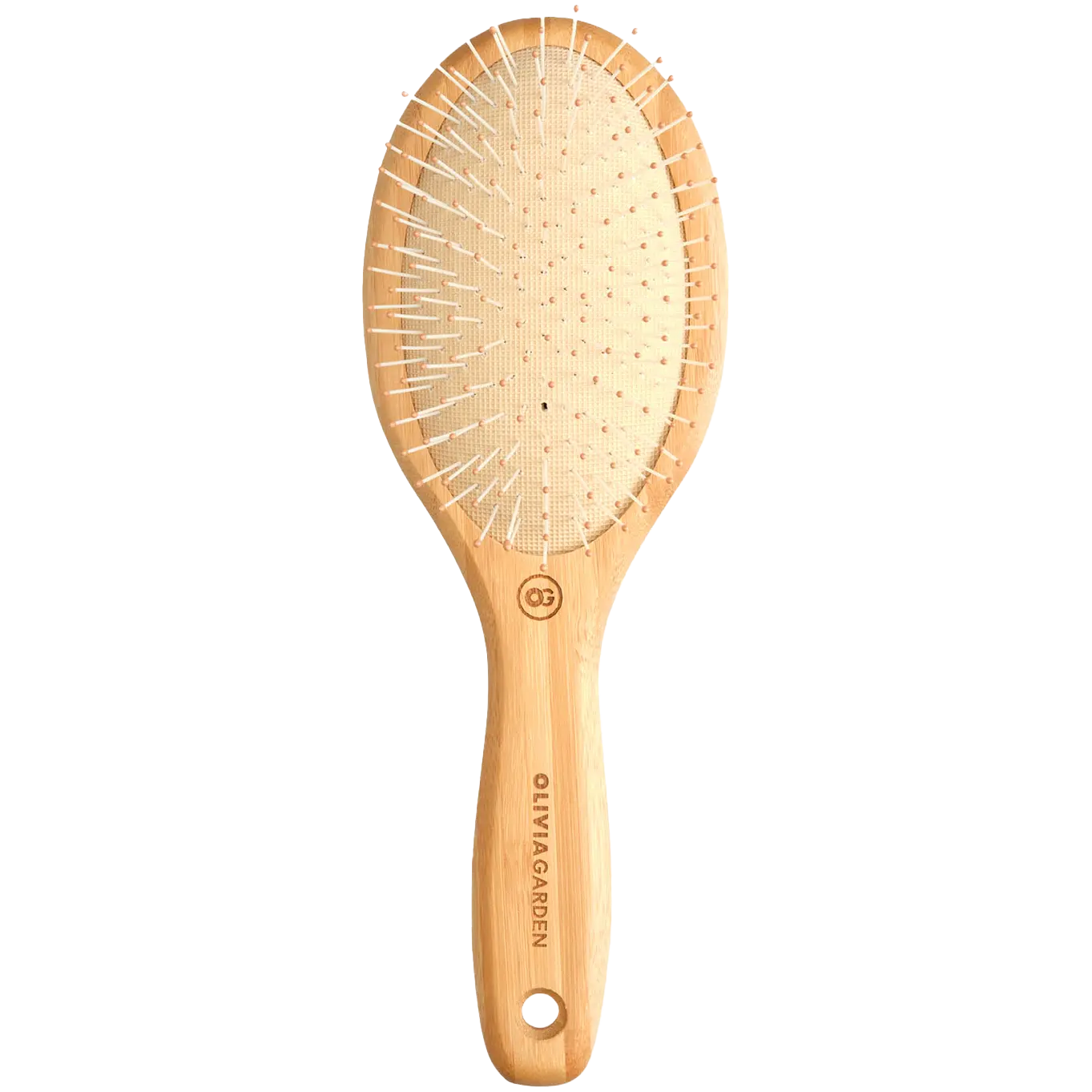 

Olivia Garden Bamboo Nylon L Detangle Nylon Средняя щеточка для расчесывания, 1 шт.