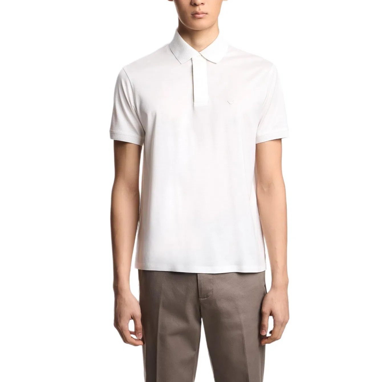 Мужская поло-футболка с коротким рукавом Polo Shirt Men's EMPORIO ARMANI — фото 3