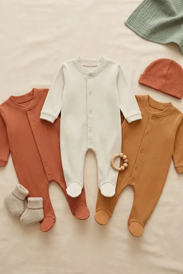 Детский комплект боди-комбинезонов с длинным рукавом Thechild Baby Collection, Male2