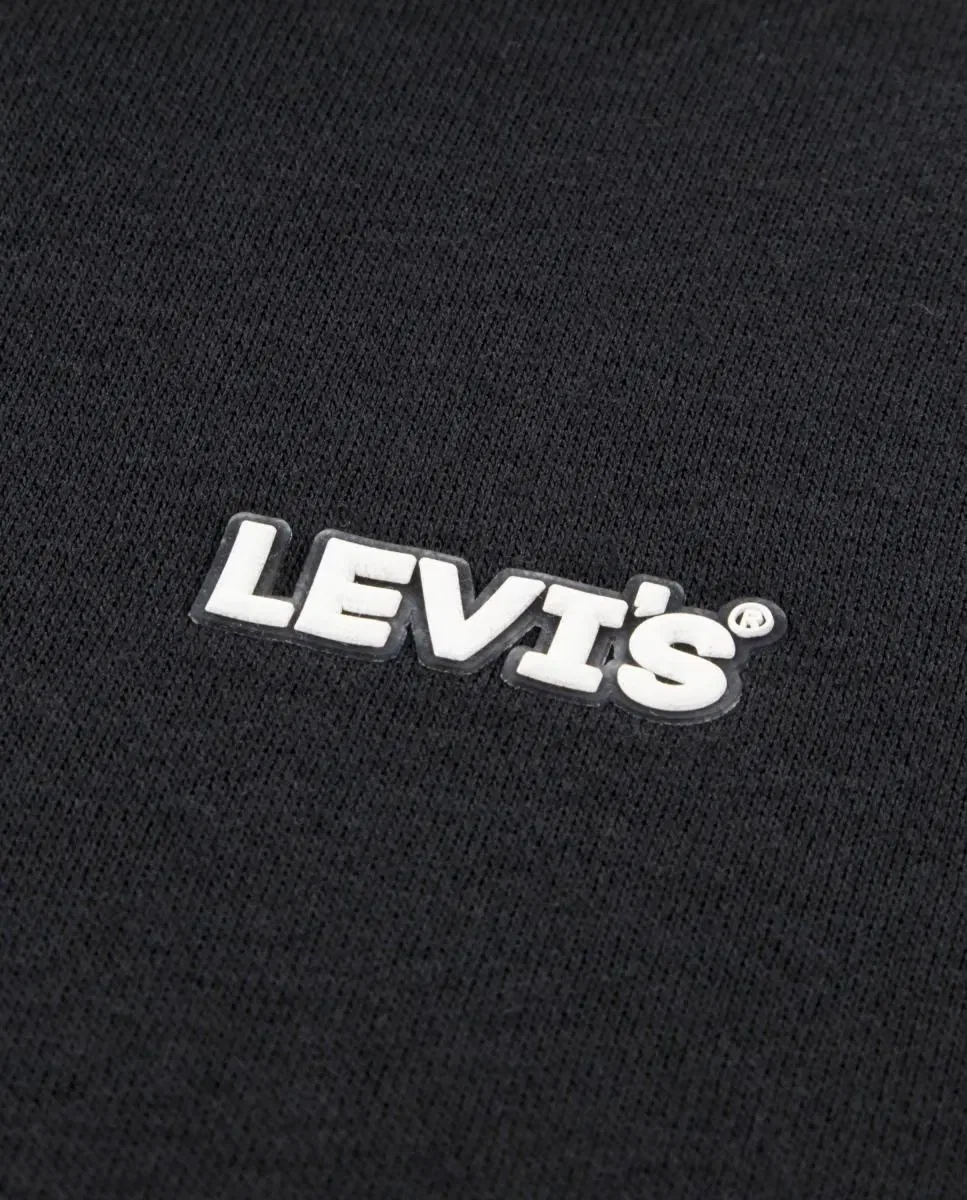 Детская худи с капюшоном и полной молнией Levi's Essential Negro — фото 3