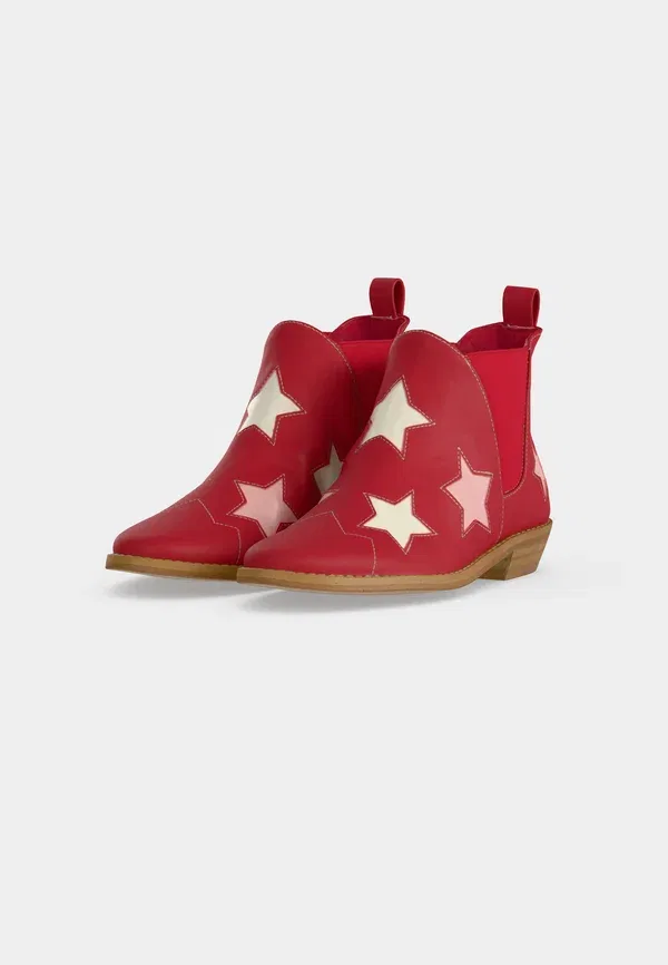Ботинки с эластичной вставкой и вырезами Stella Mccartney Kids, красный — фото 3