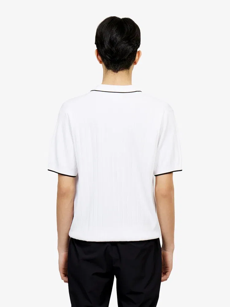 Свитер с открытым воротом LACOSTE, White — фото 3