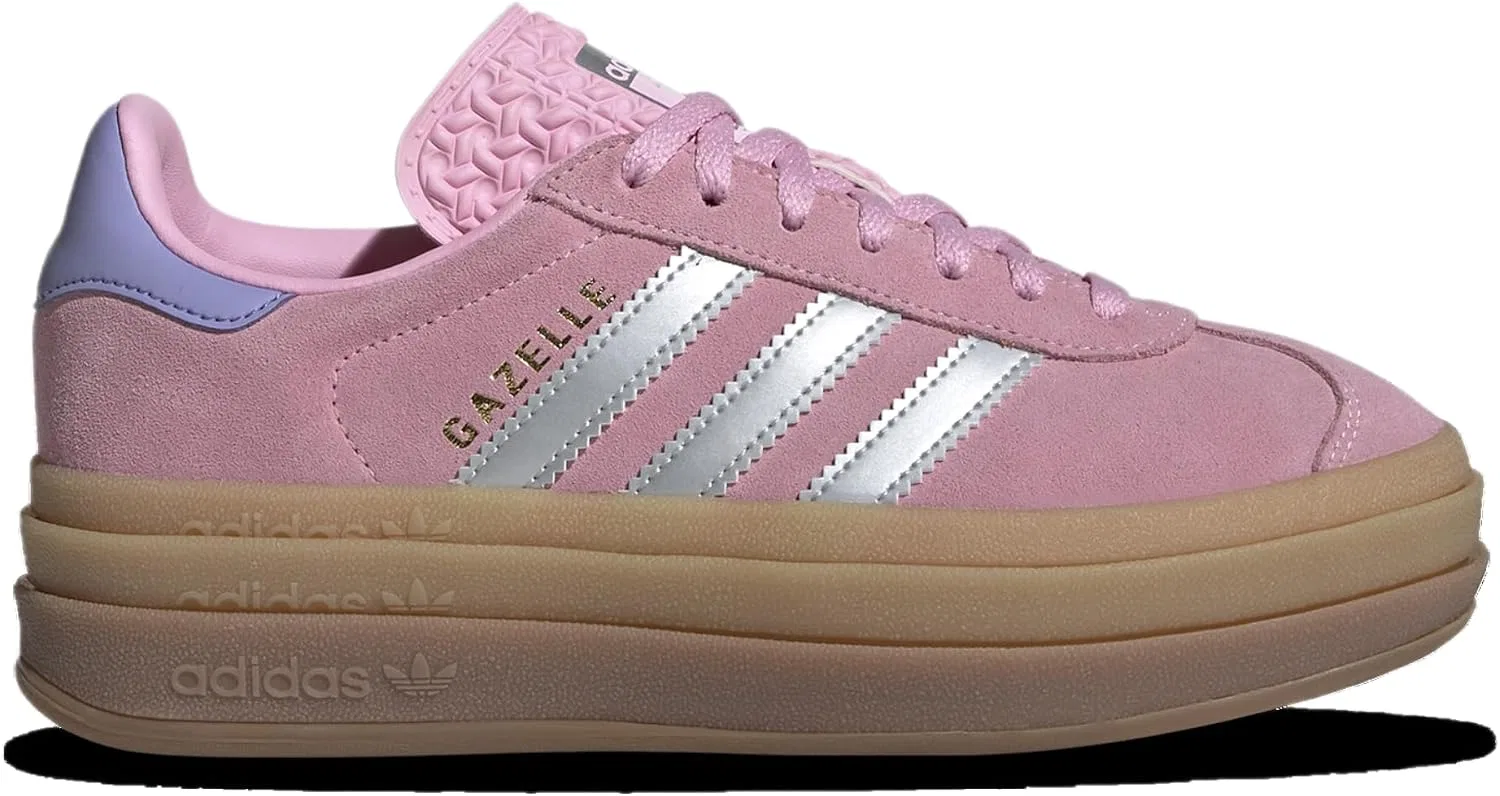 Детские кроссовки Gazelle Bold J adidas, True Pink/Silver Metallic/Light Purple