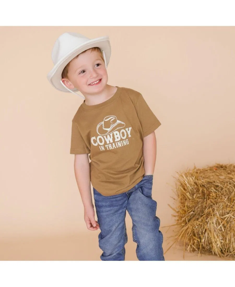 Футболка с длинным рукавом, с принтом, Cowboy In Training Sweet Wink, Mocha — фото 2