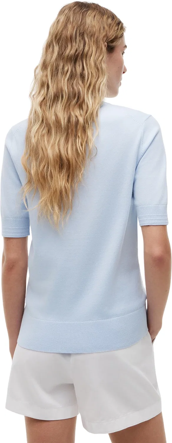 Женский пуловер с круглым вырезом Tommy Hilfiger, Breezy Blue — фото 2