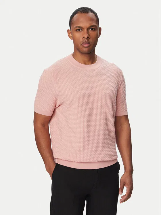 Футболка regular fit H-Nilton Boss, розовый