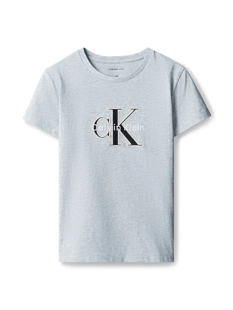 Футболка Calvin Klein Jeans 'SEASONAL' серого цвета