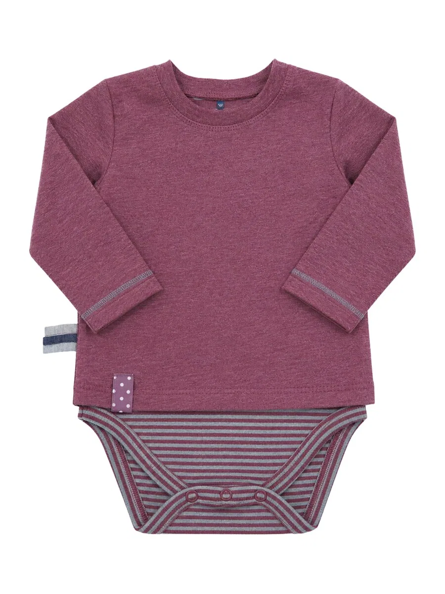 Комбинезон/боди OrganicEra 'OrganicEra Romper/Bodysuit in Bordeaux' в цвете Бордо