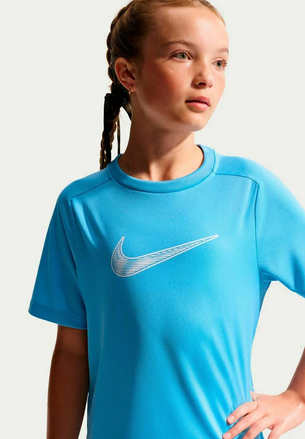 Футболка b nk df multi ss top hbr унисекс - спортивная футболка Nike Performance, Football Blue White — фото 3