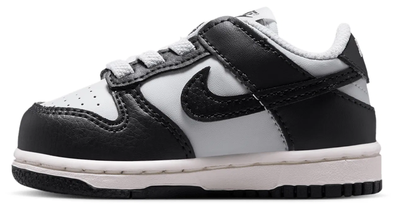 Детские кроссовки для мальчиков с ретро-дизайном Nike Dunk Low, Off Noir Black Phantom — фото 2