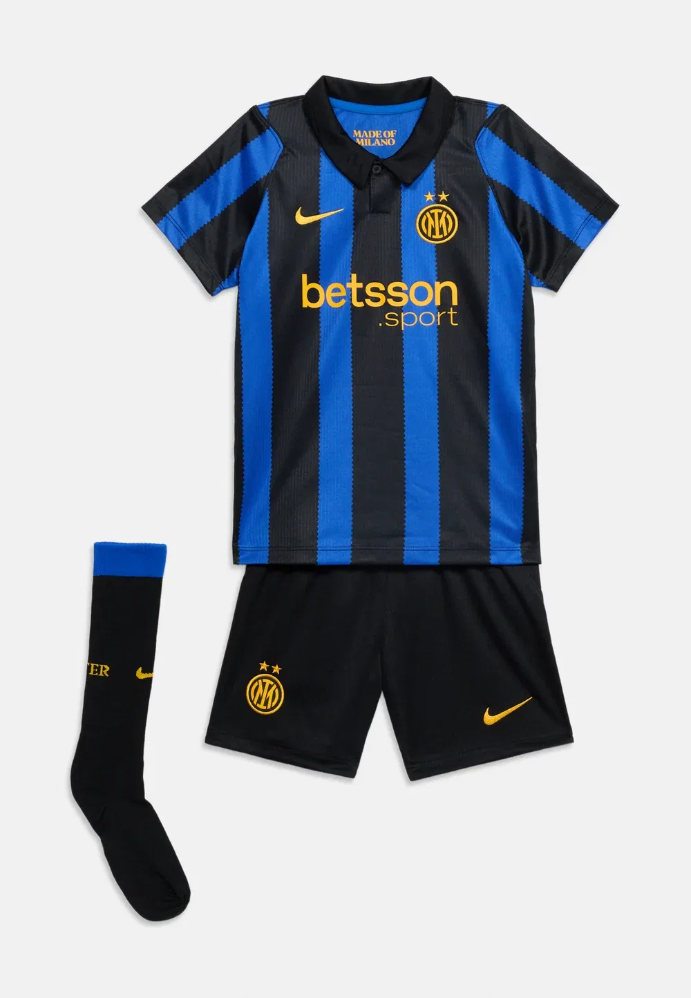 Комплект унисекс Inter Stad - другие аксессуары Nike Performance, Lyon Blue/Black/Gold-Coloured