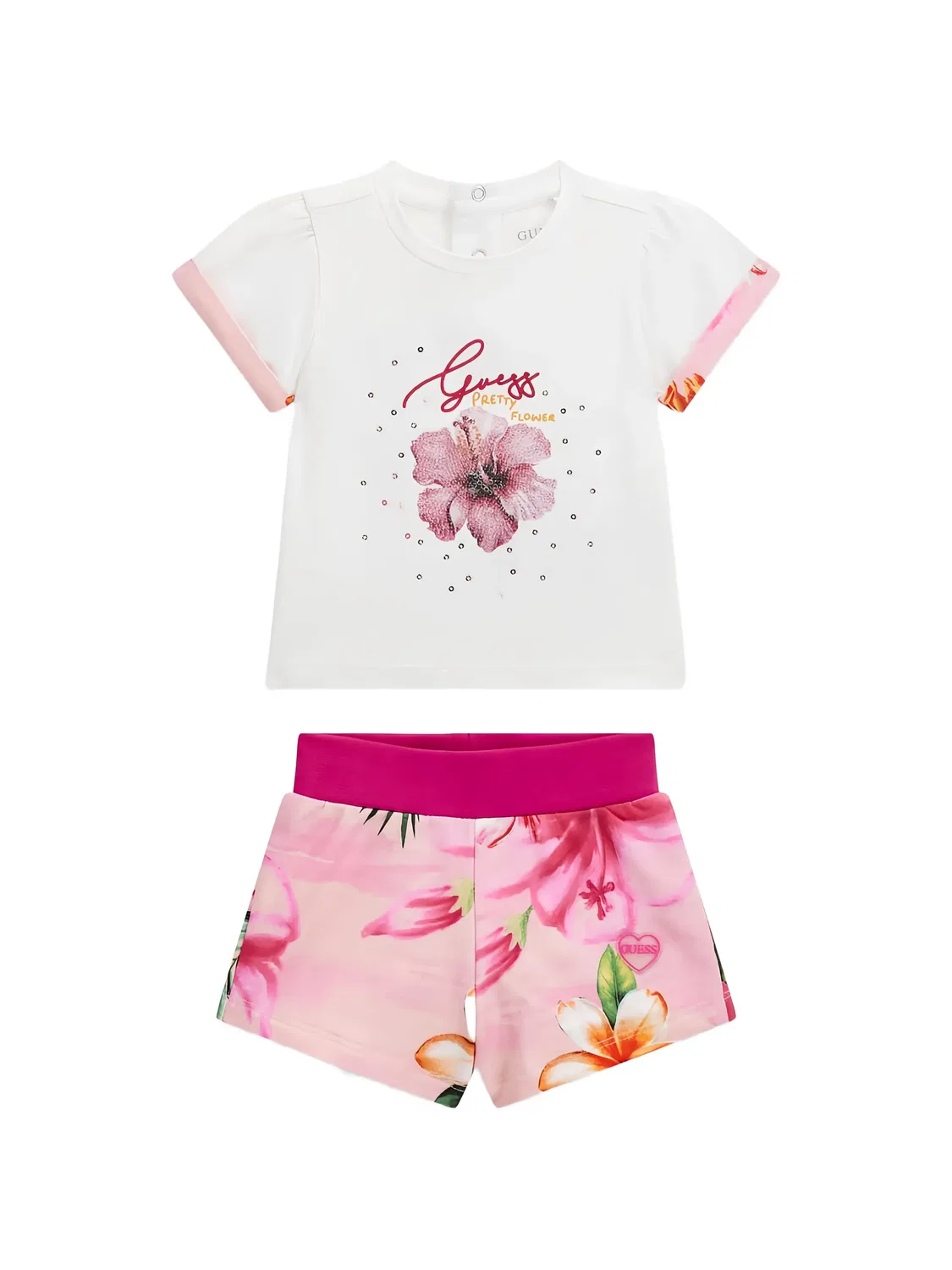Комплект из футболки и шорт Guess Usa, белый
