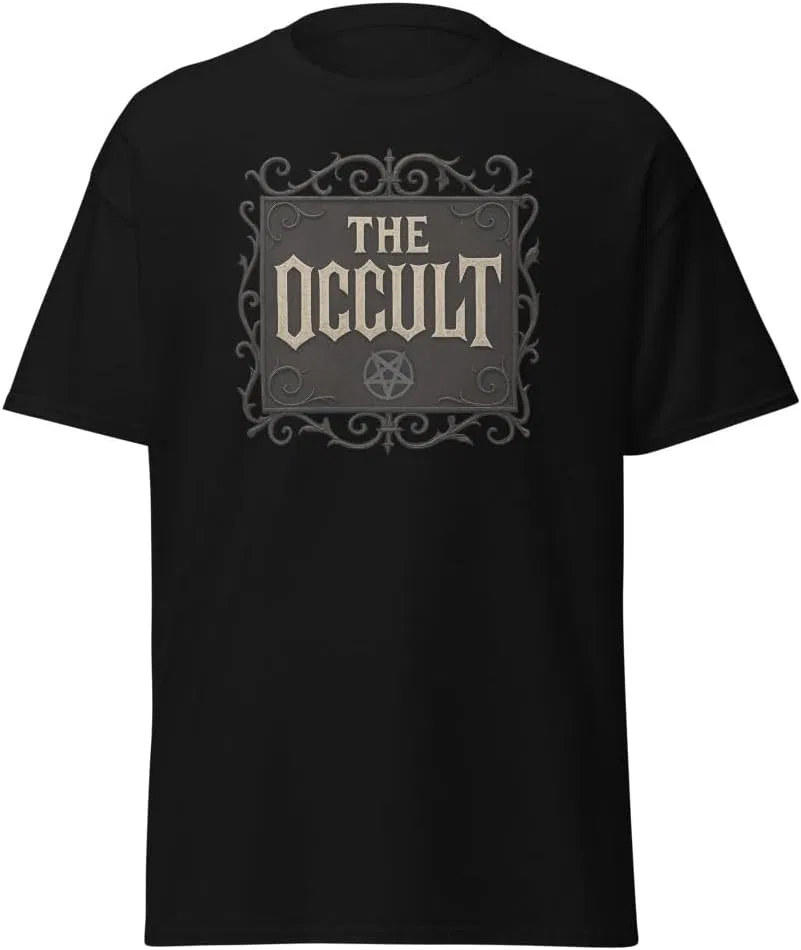 Футболка с готическим принтом The Occult, Black