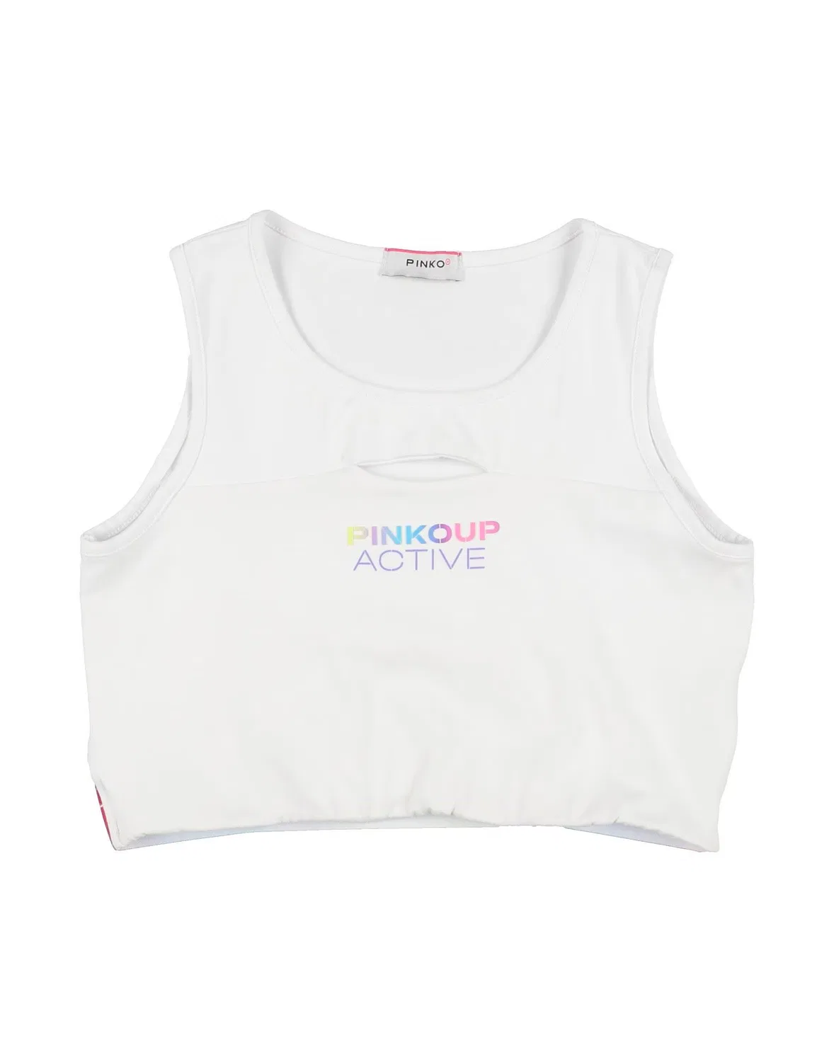 Детский топ для девочек с принтом Pinko Up, белый