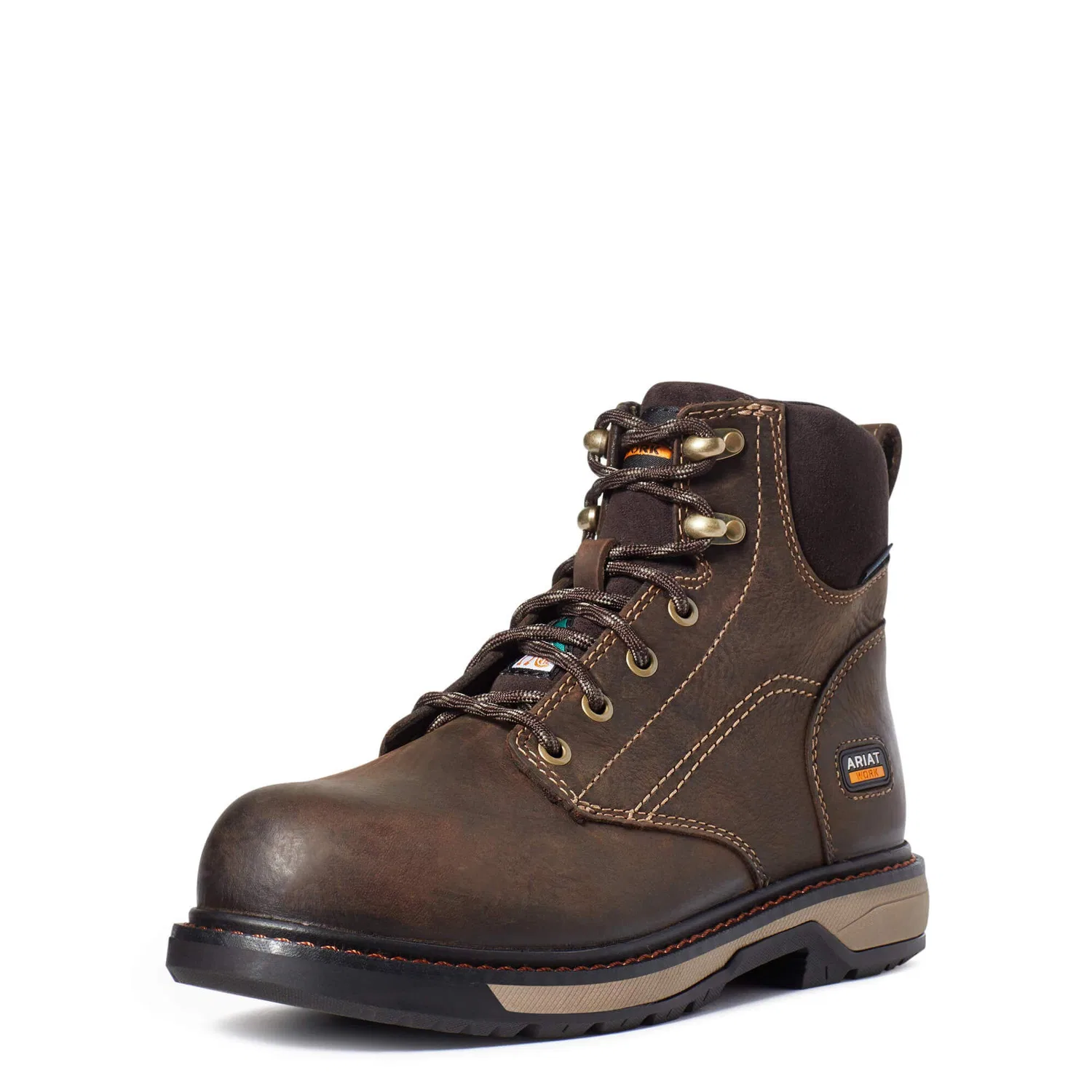 Детские ботинки для мальчиков Riveter Work Boot With Waterproof Composite Toe ARIAT, Dark Brown