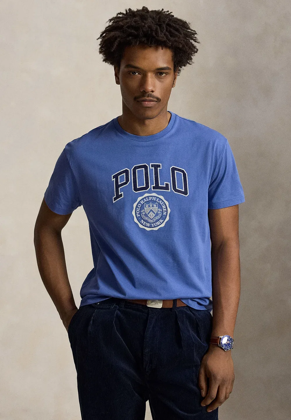 Футболка с индивидуальным кроем и логотипом - футболка с принтом Polo Ralph Lauren, Bastille Blue
