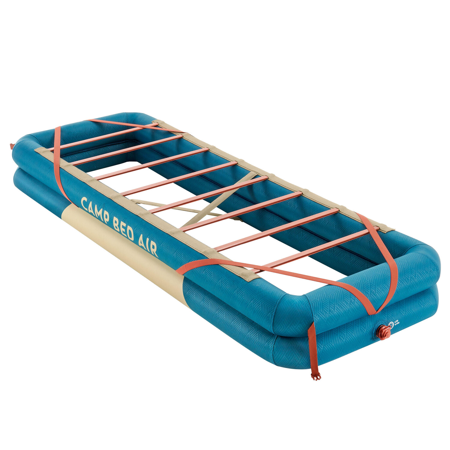 

Кровать для кемпинга Quechua надувная 1-местная 70 см Camp Bed Air, сине-оранжевая