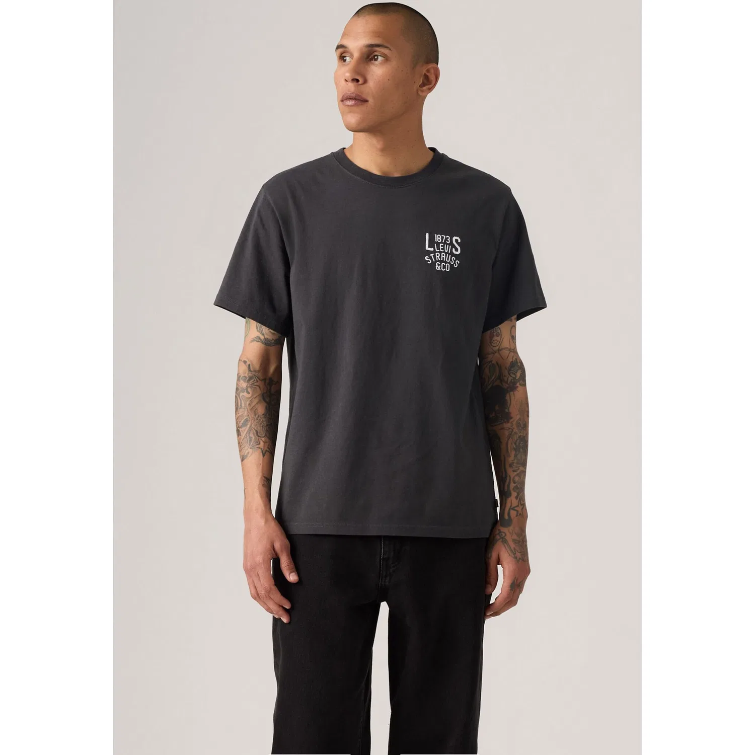 Мужская футболка с круглым вырезом свободного кроя Levi's, SS RELAXED FIT TEE P — фото 2
