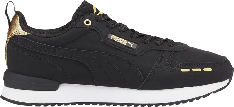 

Кроссовки Puma Wmns R78 Raw Metallics Black, черный