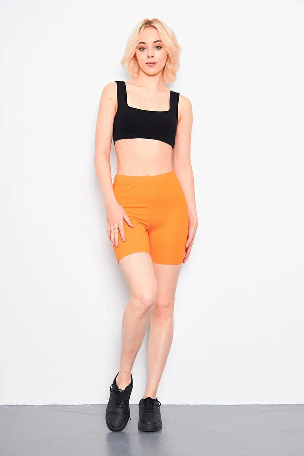 Детские леггинсы для девочек облегающие Yhh Kids, Orange — фото 3
