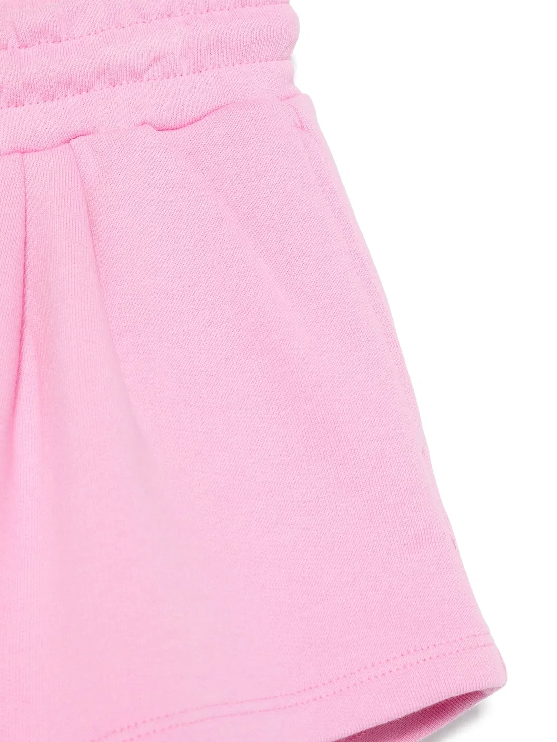 Шорты с логотипом из хлопка MSGM, розовый — фото 2