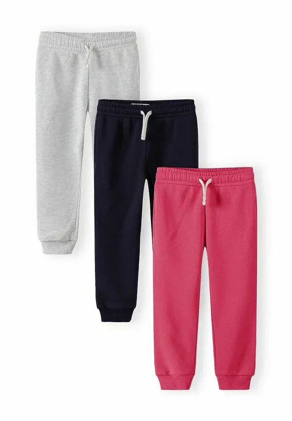 Комплект брюк из 3 штук с регулируемой талией Joggers 3 pack classic fit Minoti, navy pink grey, темно-синий/розовый/серый
