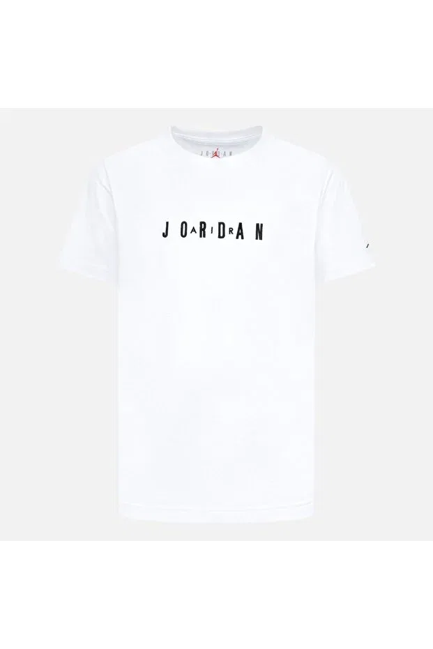 Детская футболка с текстовым принтом Jordan, Белый