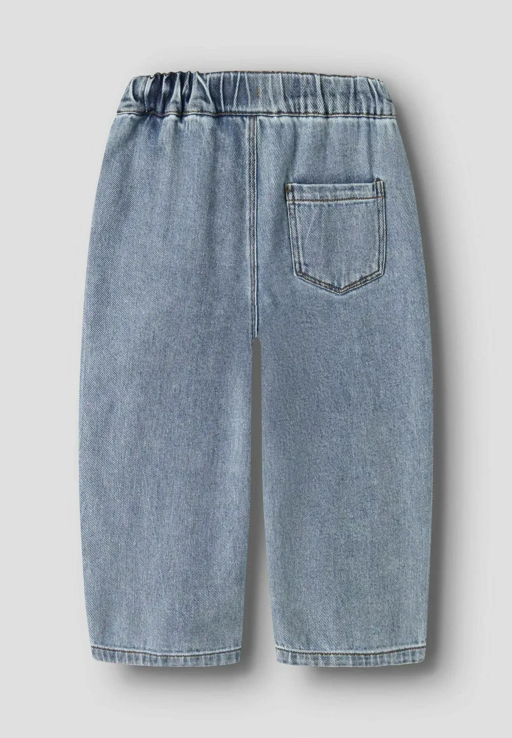 Джинсы с широкими штанинами - джинсы свободного кроя Lil' Atelier, Medium Blue Denim — фото 4