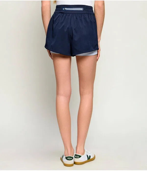 Шорты женские Lacoste Regular Fit, Blu Marino — фото 3