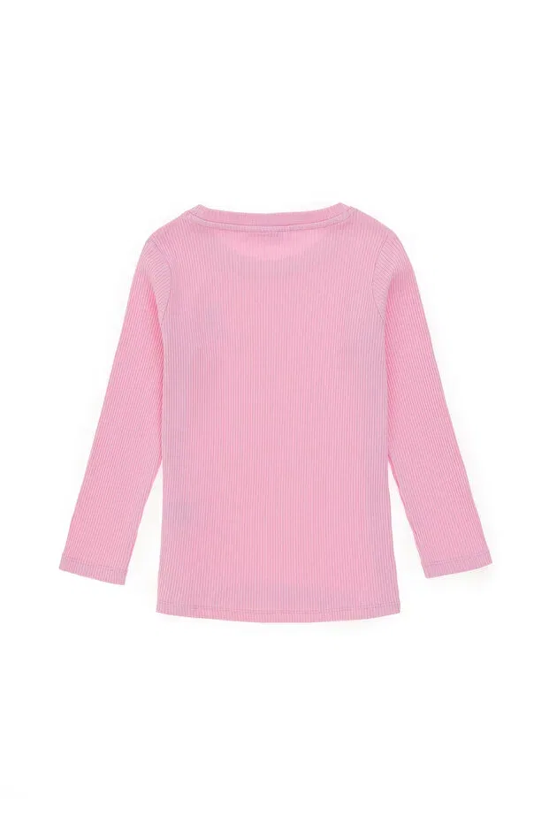 Детское для девочек свитшот с длинным рукавом U.S. Polo Assn., Pink — фото 4