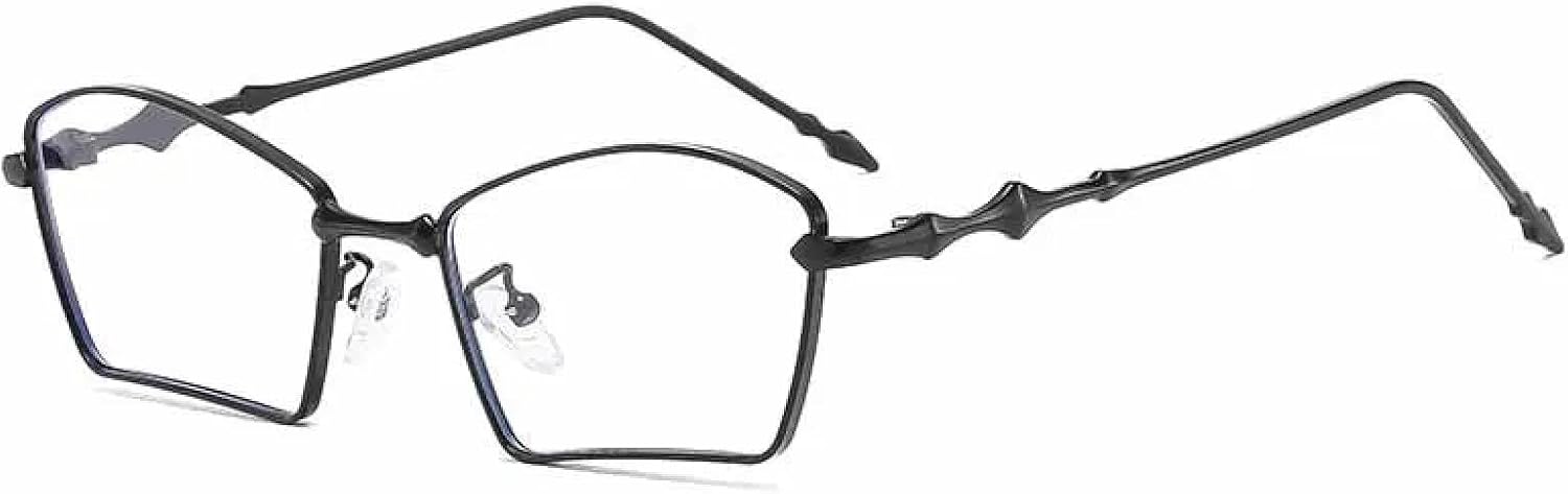 

Ретро-солнцезащитные очки неправильной формы, высококачественные, для женщин и мужчин, модные, в металлической оправе, в стиле панк, для путешествий, с защитой от УФ-излучения UV400 TKKTLLT, Black Clear