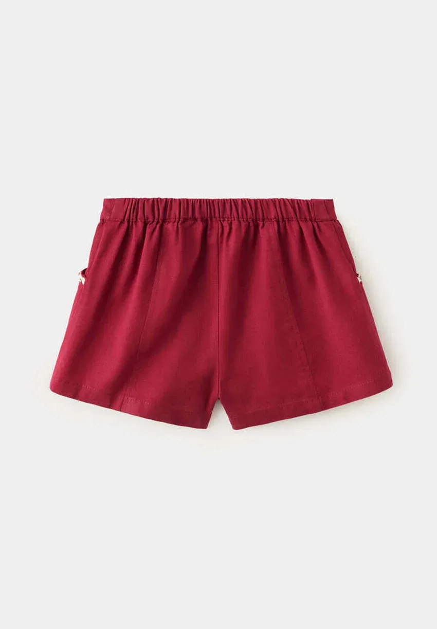 Детские шорты Mango Kids, Maroon — фото 3
