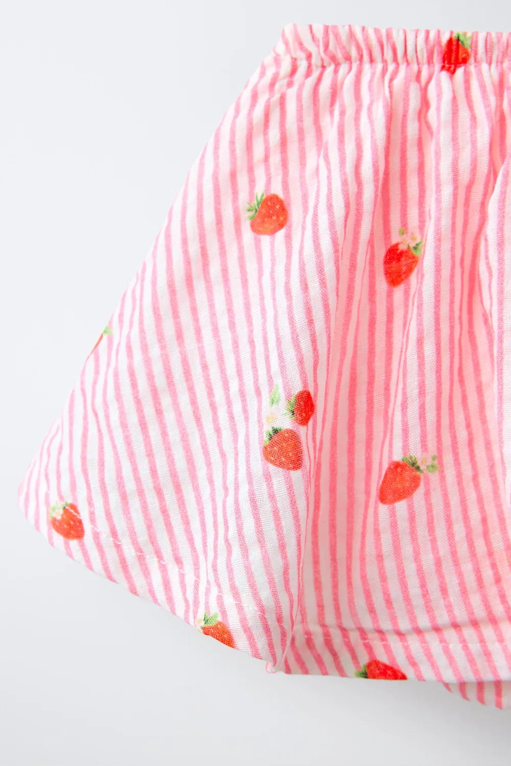 Трусики в полоску с юбкой клубничного цвета ZARA, Pink — фото 4