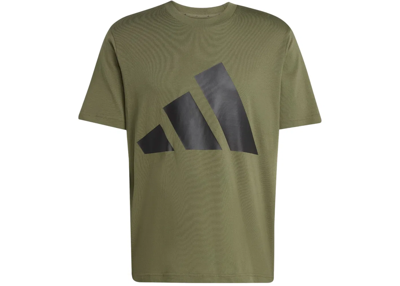 Мужская футболка с логотипом Adidas, Olive Strata/Black