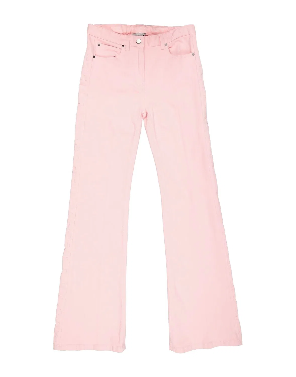 Детские джинсы для девочек с логотипом Stella Mccartney Kids, розовый