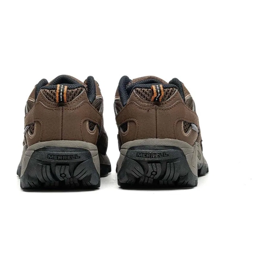Детские ботинки для гор с мембраной Moab 2 Low Wp Merrell, Красно-серебристый — фото 3