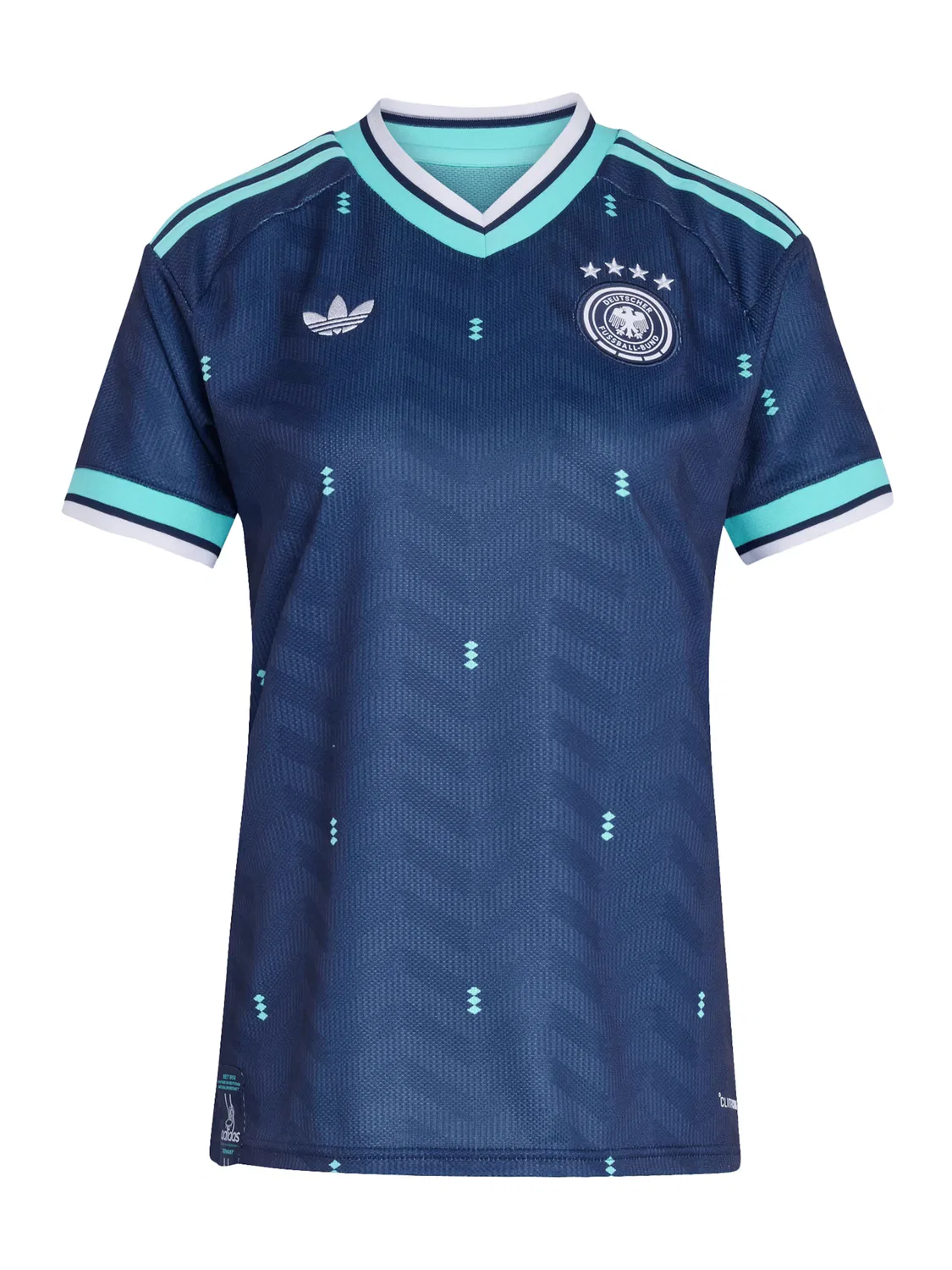 Джерси Adidas Performance DeutschlHd 26 темно-синего цвета, бирюзовый
